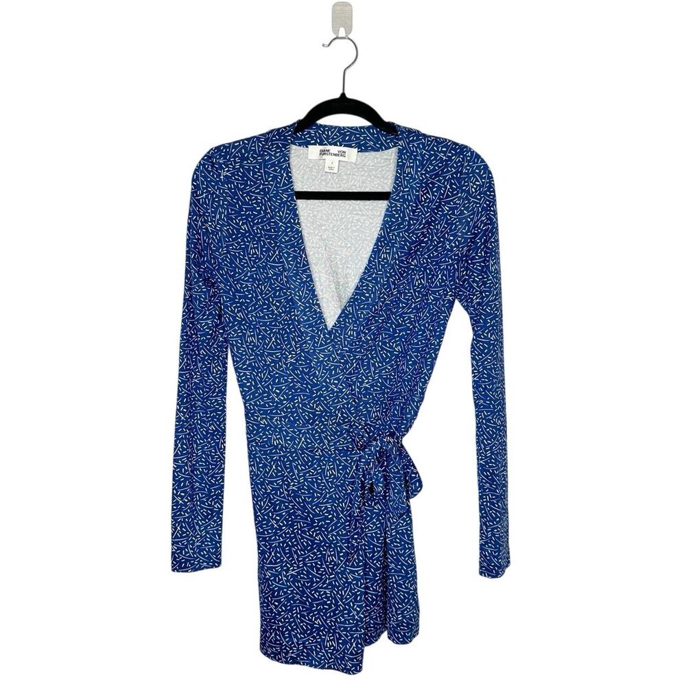 Diane Von Furstenberg Wrap Romper Women's Blue Size 2